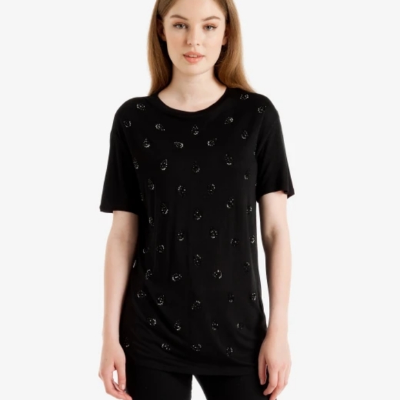 Ted Baker Calessi rhinestone tee size 6 - Picture 2 of 8